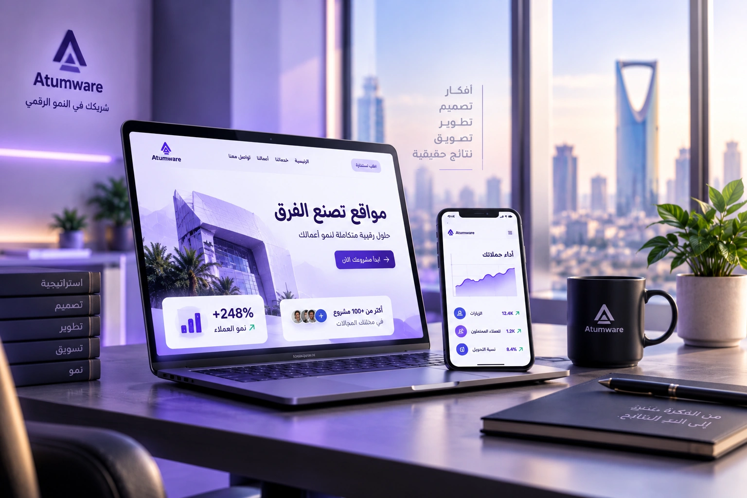 حلول التسويق والتقنية والنمو
